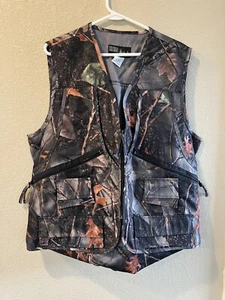 Hunting Vest WFS Burly Camo Tan Reversible Camo Hunting Vest -M - Picture 1 of 8