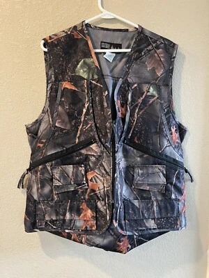 Hunting Vest WFS Burly Camo  Tan Reversible Camo  Hunting Vest -M - Image 1 of 4