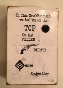 Vintage ADM Freight Liner Playing Cards, New with Tax Stamp - Picture 1 of 3