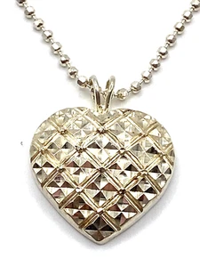 Beverly Hills Sterlingsilber/925 Herz Anhänger mit Kette 24" lange Halskette - Bild 1 von 13
