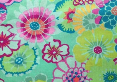 Kaffe Fassett ASIAN CIRCLES GREEN 29" X WOF GP89 original issue - Image 1 of 2