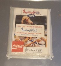 Don Mattingly 1991 Collectors Series Mattinglys’ 23 Coca -Cola Card Series 1-15