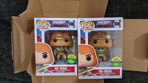 FUNKO POP LASER POWER HE-MAN (Metallic) SDCC 2022 MOTU TOY TOKYO LE sticker - Picture 1 of 11