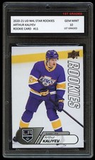 ARTHUR KALIYEV 2020-21 UPPER DECK UD STAR HOCKEY 1ST GRADED 10 ROOKIE CARD KINGS