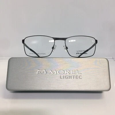 Nuevas gafas unisex Lightec 30123S SP01 negro satinado de acero inoxidable 54 mm Foto 1 de 4