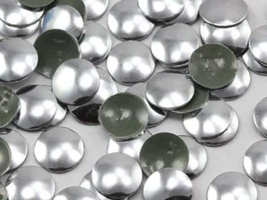 Tachuelas redondas de plata de 8 mm - 100 piezas - Imagen 1 de 2