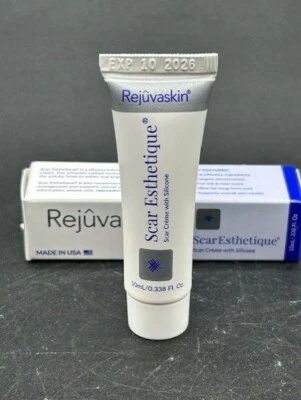 Scarheal Rejuvaskin Scar Esthetique Scar Crème with Silicone 0.338 Oz USA Made - Image 1 of 4