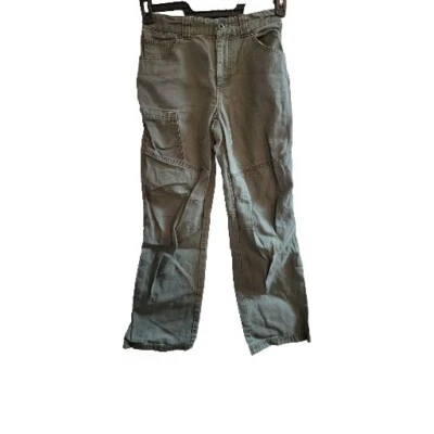 L.L. Pantalones cargo Bean Boys Jóvenes 12 calce recto senderismo verde caqui ajustables Foto 1 de 4