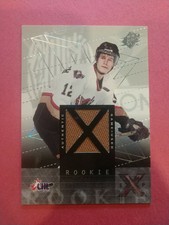 2000-2001 Upper Deck SPX Jordan Krestanovich Game Used Jersey Hockey Card #126