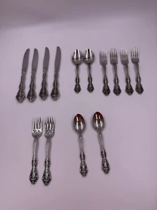 14 Mixed Pieces ONEIDA MICHELANGELO Flatware Spoons, Forks, Butter Knives - Picture 1 of 17