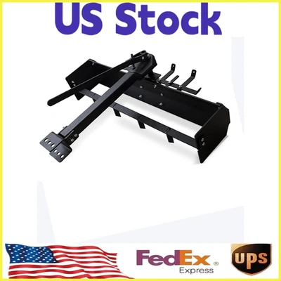 Raspador de caixa atrás de reboque 42", acessórios para trator de grama caixa engate de lâmina ajuste ATV/UTV - Imagem 1 de 4