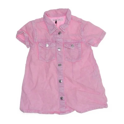 Zara, Jeanskleid, Größe: 92, Pink, Baumwolle, Denim, Mädchen -aV9 - Bild 1 von 4