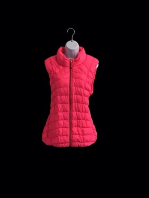 Athlete Downalicious Fluorescent Bright Pink Goose Down Filler Women Vest 2X - Image 1 of 4