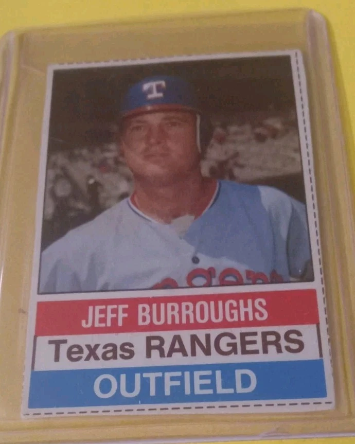 1976 Hostess Jeff Burroughs Hand Cut #111 Texas Rangers Baseball ⚾️ - Image 1 of 2