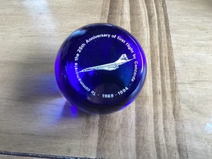 Pisapapeles conmemorativo Caithness Concorde edición limitada 25 aniversario 32/250 - Imagen 1 de 8