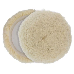Dura-Gold 8" 100% Wool Hook & Loop Buffing Pad for Compound Cutting & Polishing - Picture 1 of 5