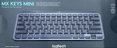 Logitech MX Keys Mini Bluetooth Illuminated Keyboard - Graphite - Free Ship - image 1 of 4
