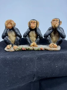 Vintage Drei Weise Affen. Hear No Evil, See No Evil And Speak No Evil - Bild 1 von 7