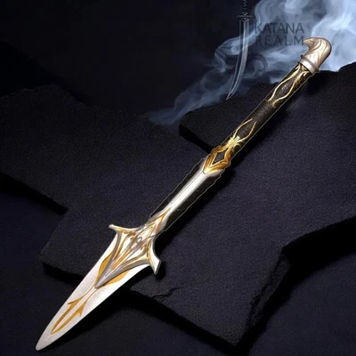 Réplica completa de metal Spear of Leonidas | Assassin's Creed utilería de cosplay Foto 1 de 4