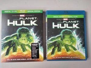 Planet Hulk 2 Discs Blu Ray with Rare Slipcover Near Mint - Picture 1 of 5