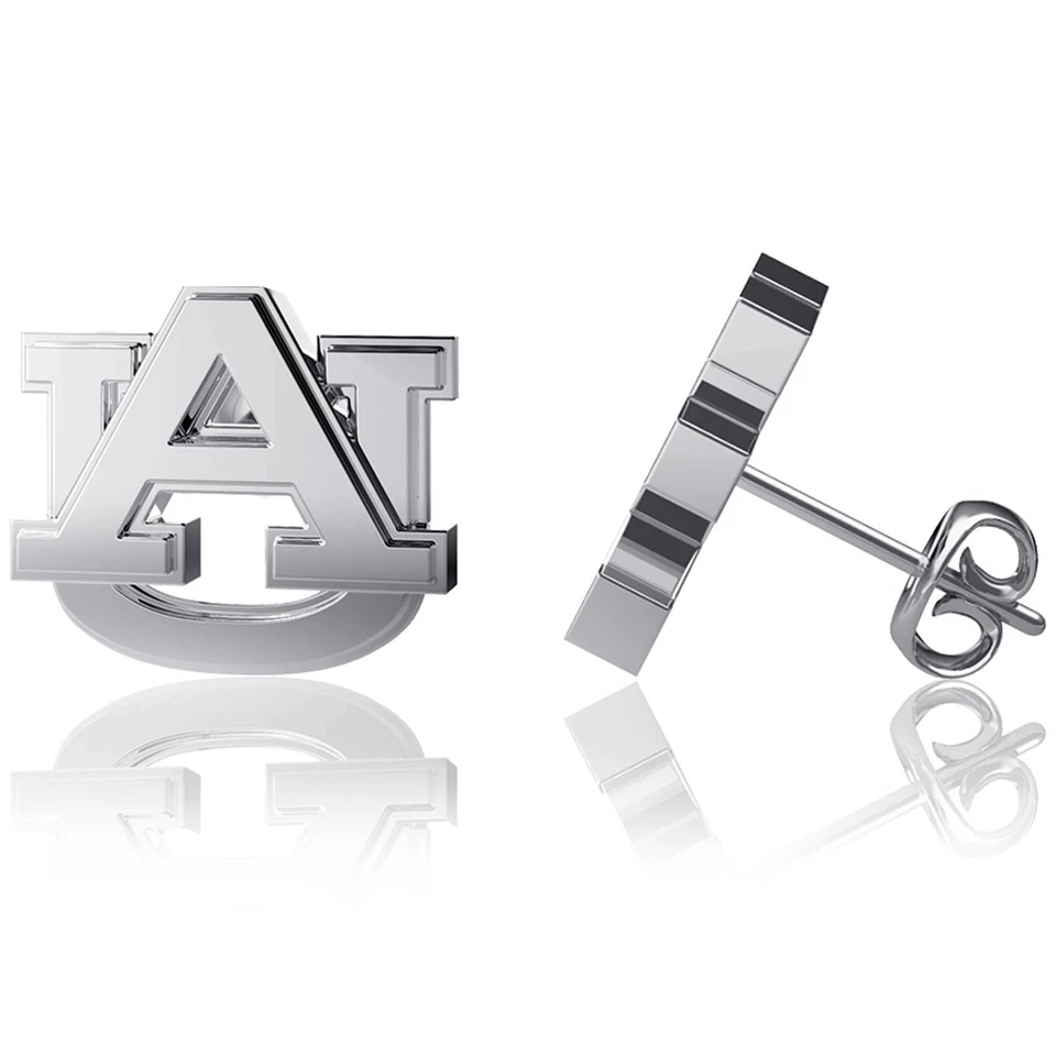 Dayna Designs Auburn Tigers Silver Post Earrings - Image 1 of 1