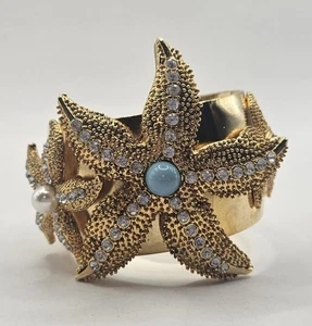 Armreif Armband mit Seestern und Strass - Bild 1 von 7