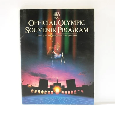 1984 Official Olympic Souvenir Program: 23rd Olympiad, Los Angeles ~ Great Ads! - Image 1 of 4