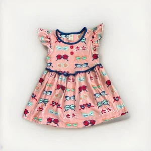 Wildflowers Clothing Tunic Top Glasses Pink 8 Sunglasses Ruffle Short Sleeves - Picture 1 of 3