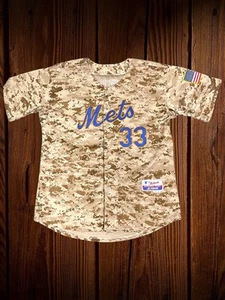 NEW YORK METS MAJESTIC COOLBASE CAMO MATT HARVEY "THE DARK KNIGHT" TRIKOT Gr. 40 - Bild 1 von 10