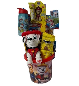 Little Boys Paw Patrol Prefilled Easter Gift Basket, Coloring, Toys, Candy More - Picture 1 of 7