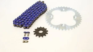 2005 2006 2007 2008 Honda 400EX TRX400EX Blue Chain and Silver Sprocket 13/38 - Picture 1 of 1