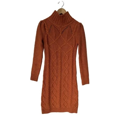 Vestido Suéter Moda International Tejido con Cable para Mujer S Calabaza Especias Mezcla de Lana Foto 1 de 4