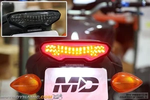 14-16 Yamaha FZ-09 FJ-09 19-20 Tracer 900 INTEGRADA Señal LED Luz Trasera HUMO - Imagen 1 de 1