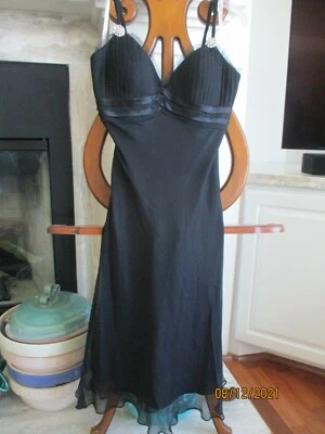 Cassandra Stone Women Black Silk Cocktail Dress 6 - Image 1 of 4