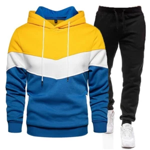 Men Jogging Tracksuit 2PCS Athletic Outfit Hoodie Sports Sweatsuit Pullover Sets - Bild 1 von 27