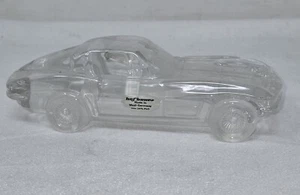 VINTAGE HOFBAUER LEAD CRYSTAL CHEVY CORVETTE CAR FIGURINE PAPERWEIGHT W. GERMANY - Picture 1 of 8