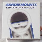 Arkon Clip-On Ring LED Light Selfie Phone Tablet Flash Video USB Rechargeable 
