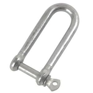 Long Dee shackle in 5 different sizes - Zinc Plated - BZP - Picture 1 of 3
