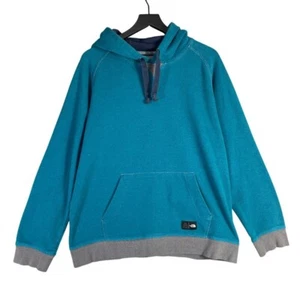 The North Face XL Hoodie Herren türkis blau FlashDry Pullover Sweatshirt Tasche - Bild 1 von 9
