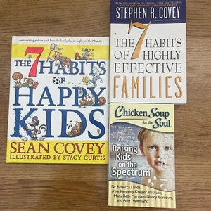 Bundle X 3 The 7 Habits of Happy Kids, Effective Families, Kids On The Spectrum - Picture 1 of 7