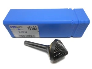 SGSPRO 15103 SK-9 Double Cut Cone Carbide Burr ATA - Bild 1 von 1