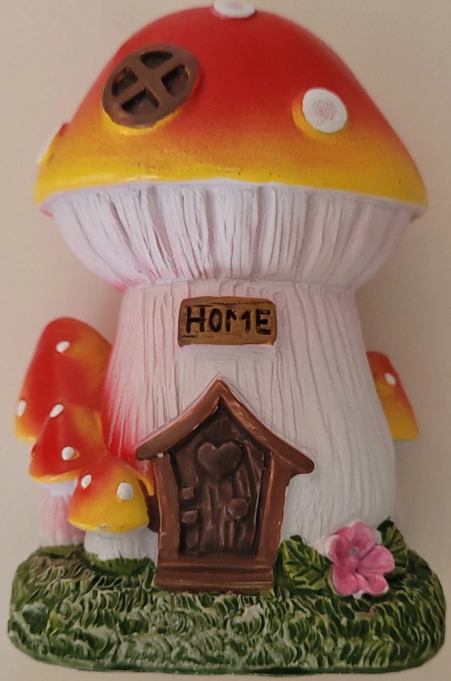 Bule de chá Fairy Garden casas de cogumelos casa sapos bem-vindo S24a, selecione: tipo - Imagem 1 de 1