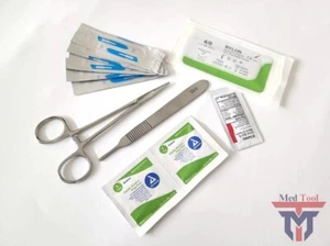 Basic Surgical Suture Kit, First Aid Set, Emergency Kit, Trauma Survival Pack - Picture 1 of 3