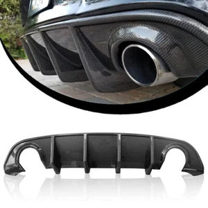 Rear Bumper Diffuser Carbon Fiber Style For 2015-2022 Dodge Charger Daytona SRT - Picture 1 of 11