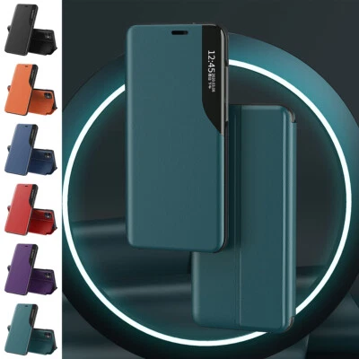 For iPhone 14 Pro Max 15 Plus Luxury Leather Magnetic Flip Holder Phone Case - Image 1 of 4