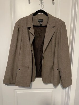 Dialogue Blazer Beige /Brown Women Size 2X - Image 1 of 4
