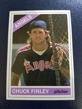 Chuck Finley California Angels #61 1991 Baseball Cards Magazine Extra Border