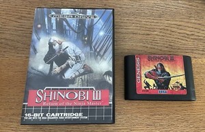 Shinobi III 3 Return of the Ninja Master (Sega Genesis 1993) Cart Only Authentic