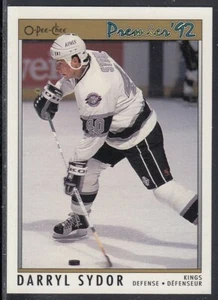 1991-92 Darryl Sydor Los Angeles Kings O-Pee-Chee Premier Hockey Card #90 - Picture 1 of 2