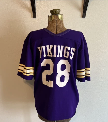 Vintage Rawlings Minnesota Vikings Football Jersery Made in the USA Size Large Cover